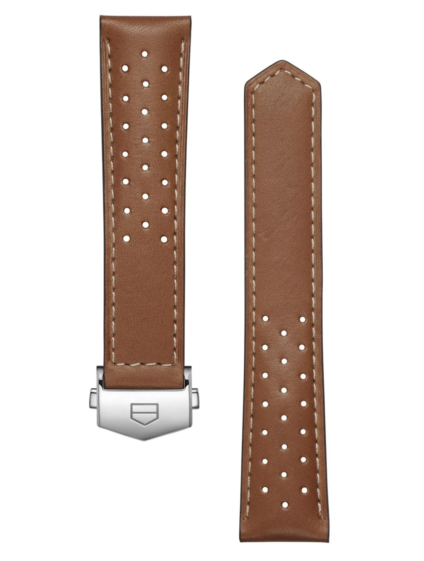 Accessories<TAG Heuer Carrera 39Mm Brown Perforated Leather Strap