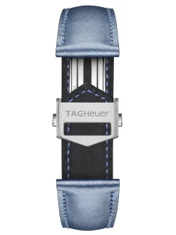 Accessories<TAG Heuer Carrera 39Mm Metallic Blue Leather Strap